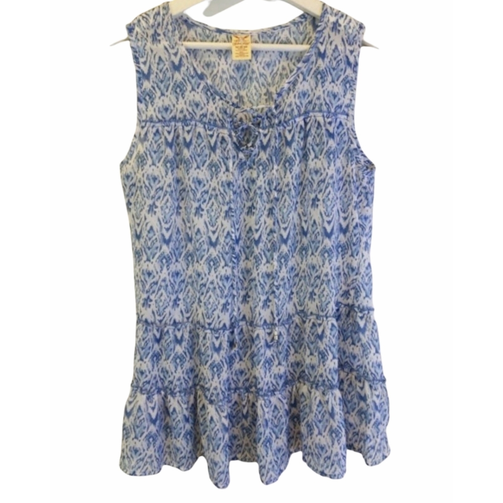 Faded Glory Sleeveless Cross Tie Top Size 8-10